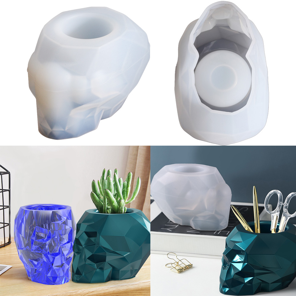 Succulent Set - Diy cristal resina epóxi molde seis