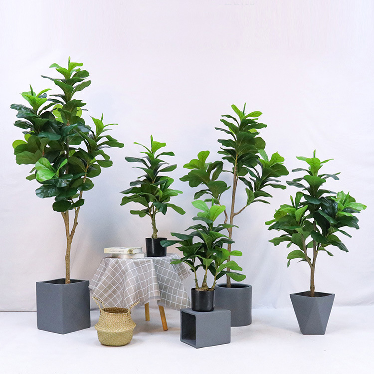 Planta artificial em vaso de p - Fiddle Leaf Fig avaliação e preço